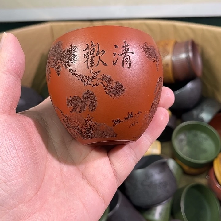 茶杯紫砂全手工紫砂主人杯