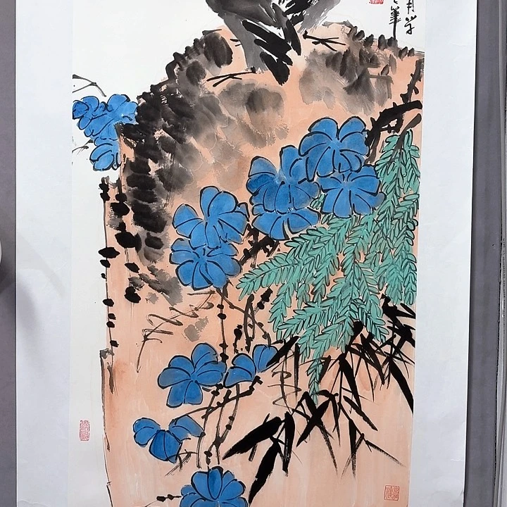 国画亲笔手绘放心去藏