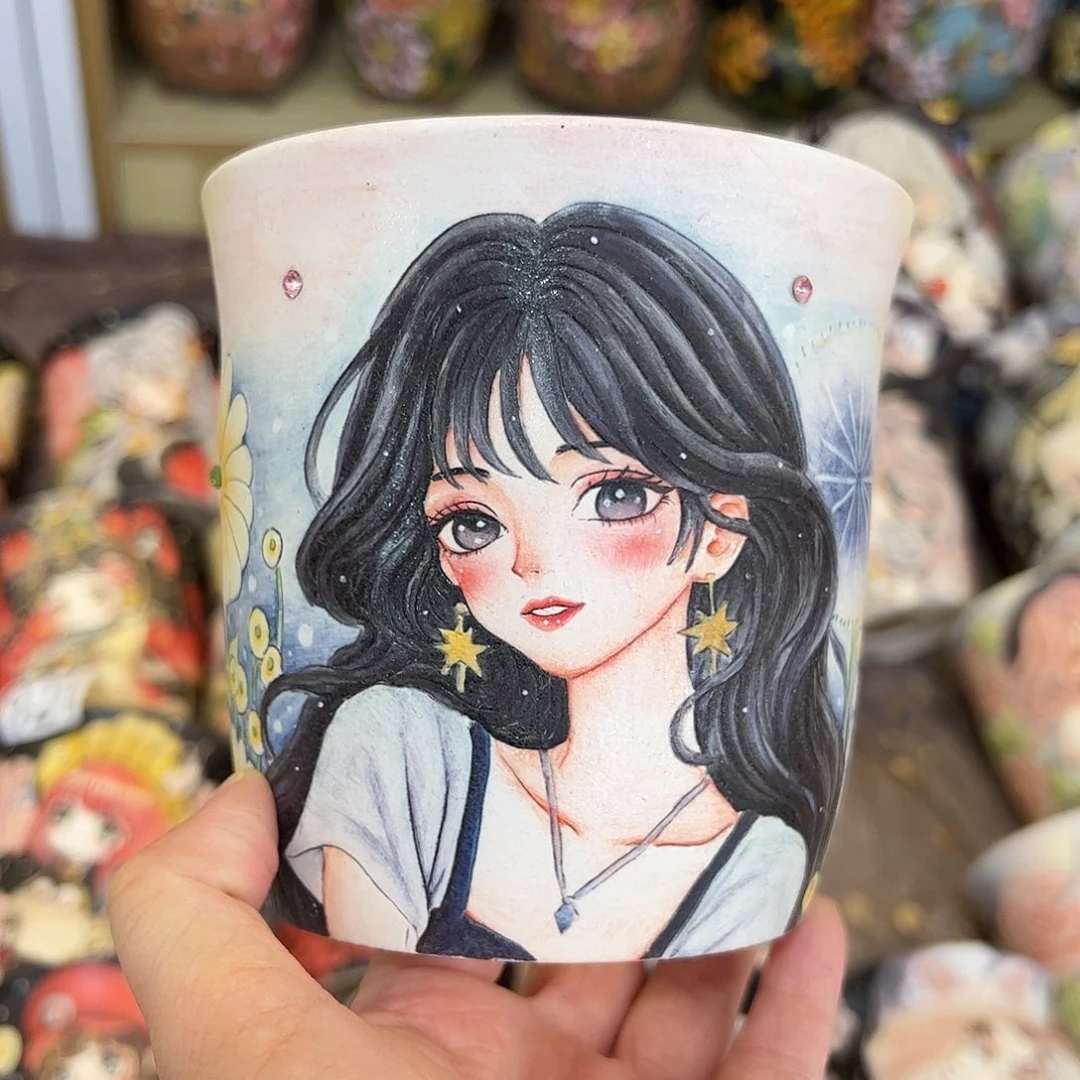 景德镇炫彩手绘口9