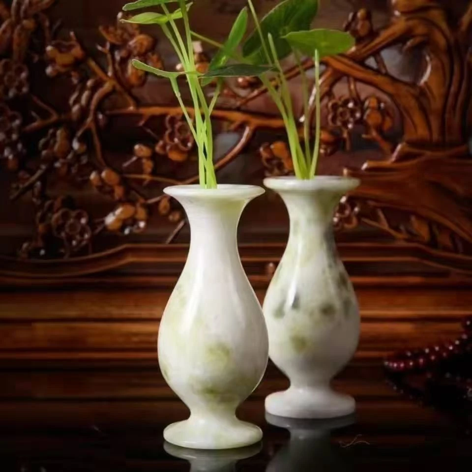 天然玉器工艺品花瓶扳指吊坠摆件1号