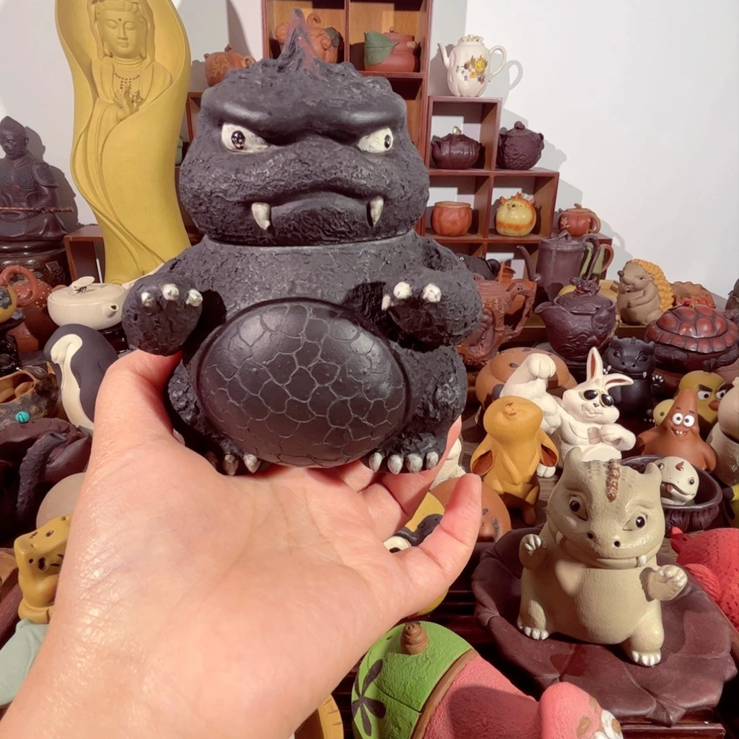 紫砂茶壶吃*饱纯手工制作过程非常