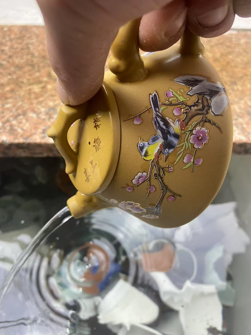 【闪购商品】V黄段泥喜上眉梢（遇热变色）石瓢壶