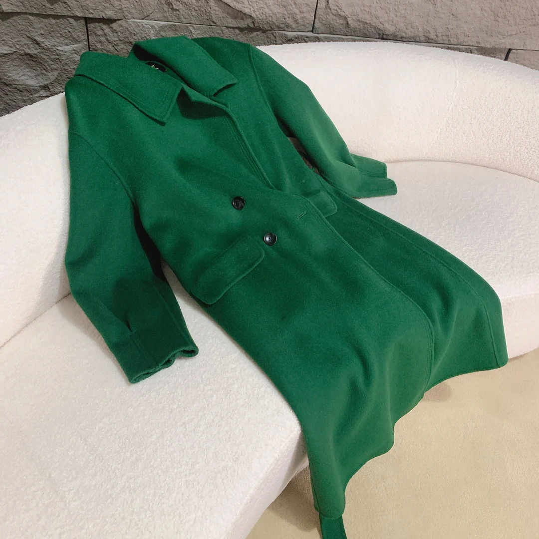 吉米赛欧【四扣大衣】  1H2251120 双面呢大衣设计师时尚女士中长款