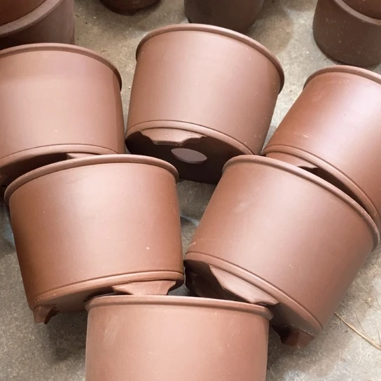 紫砂花盆100-6。 19.14