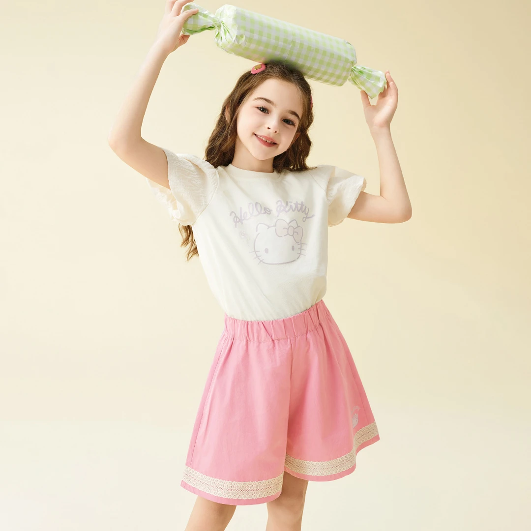 女童夏季2025新款套装百搭时尚甜美两件套