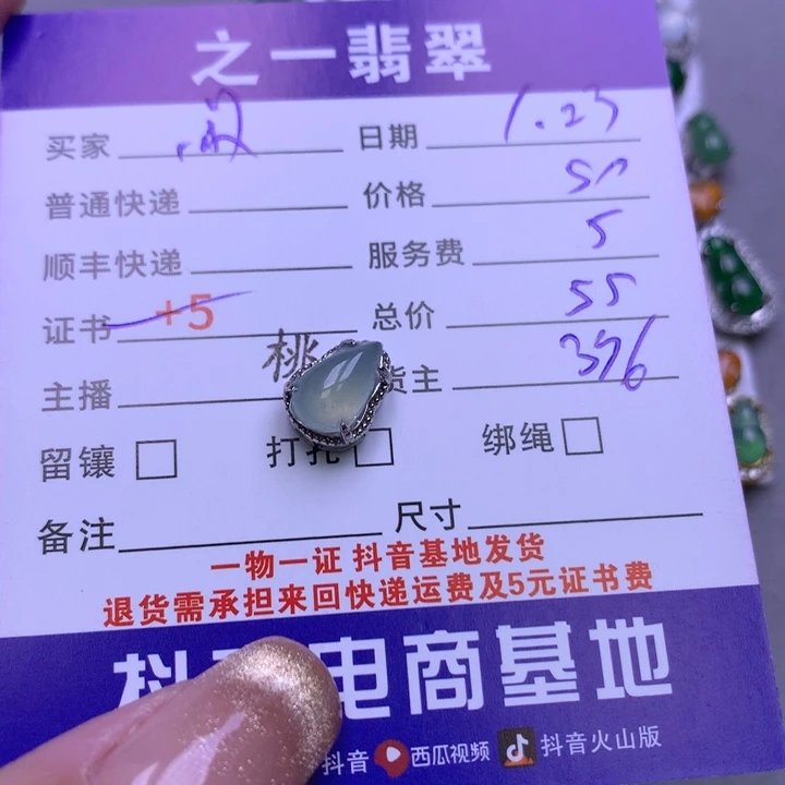 翡翠颈饰银S925镶嵌闲**月