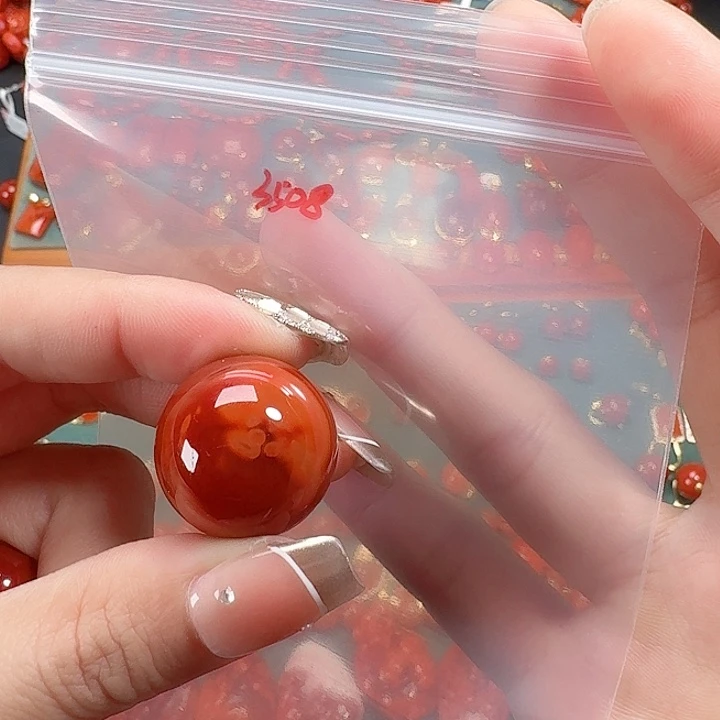 南红玛瑙未镶嵌单珠