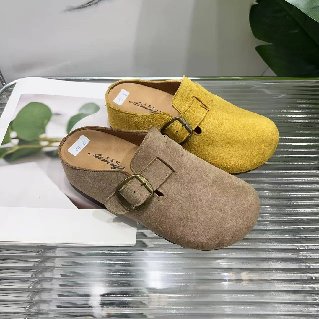 夏休闲款法式拖鞋女配裙子包头拖鞋511(勃肯包头拖)