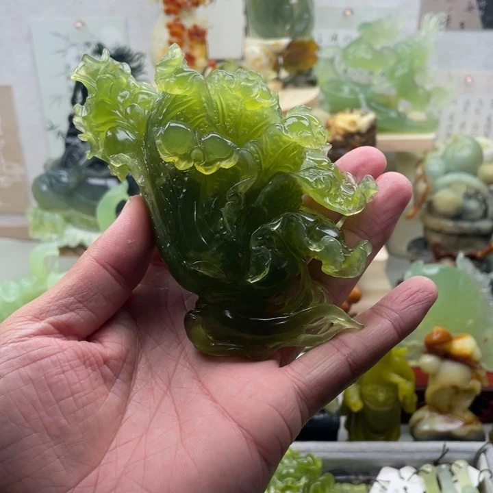 孙***阳蛇纹石玉未镶嵌四大名玉手把