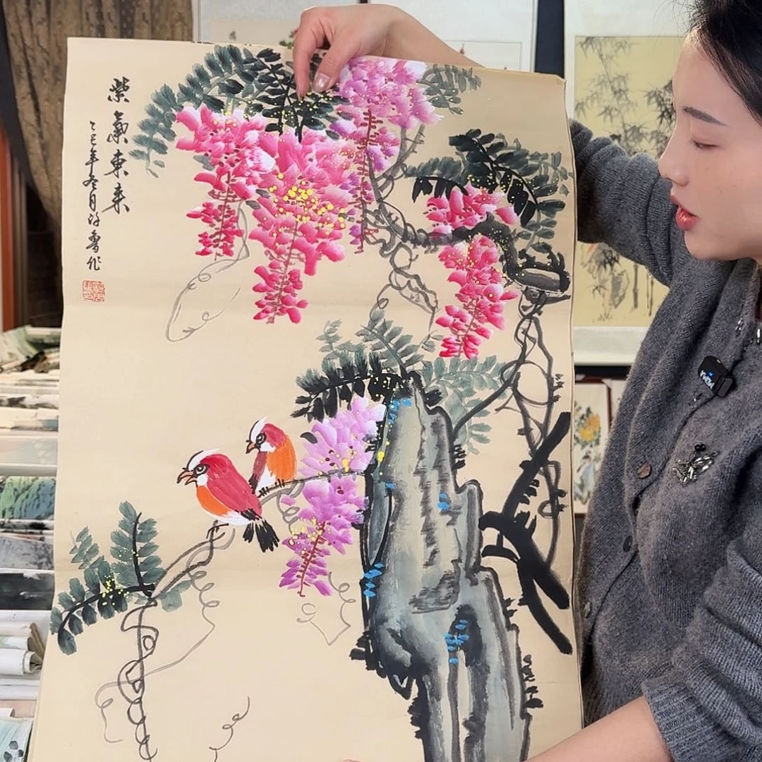 纯手绘国画作品好看