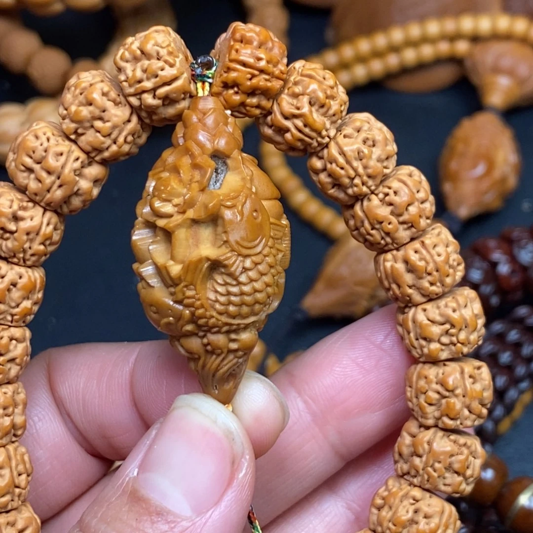 吊坠橄榄核橄榄核雕刻手串手链项链
