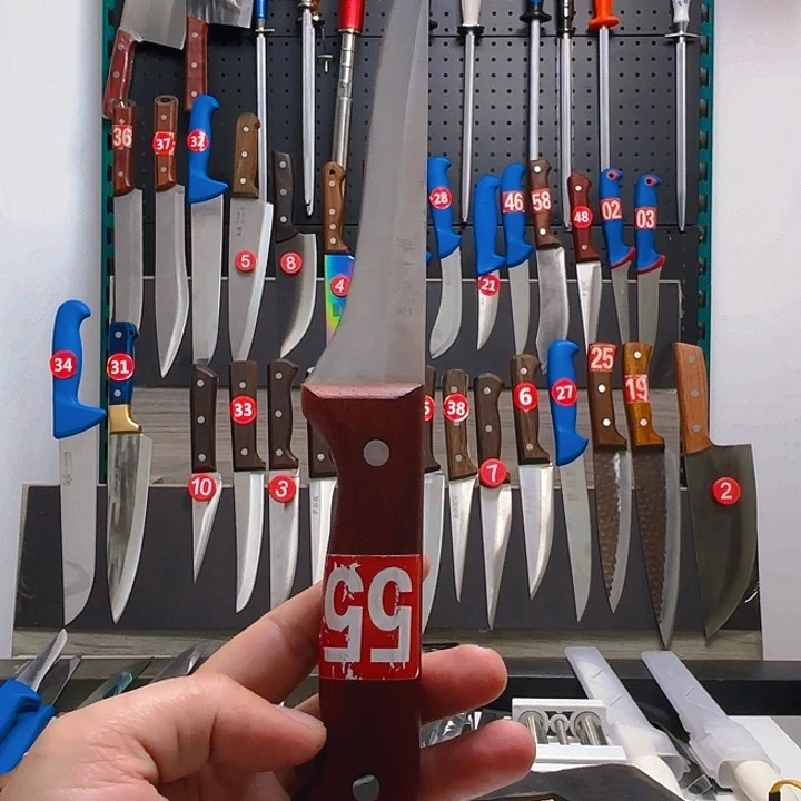 萨**贵红花梨木柄301剔骨刀