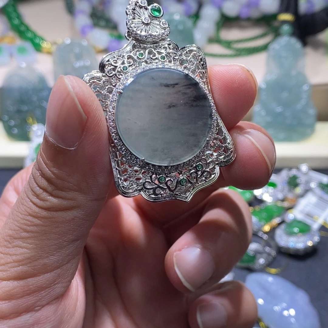 吊坠(不含链)未镶嵌翡翠无事牌