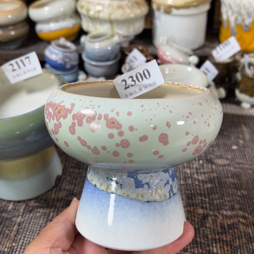 口9高10 手工花盆满30包邮