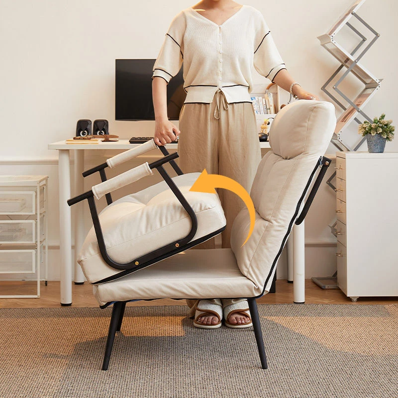 折叠躺椅午休午睡单人床两用椅家用电脑椅办公室懒人座椅沙发椅子