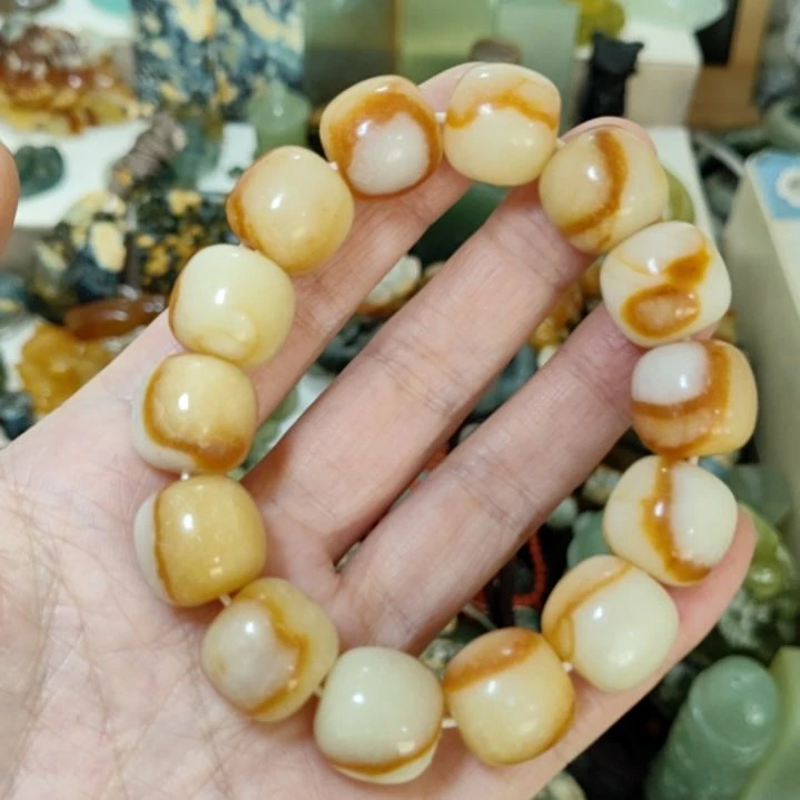 岫玉未镶嵌手串手串