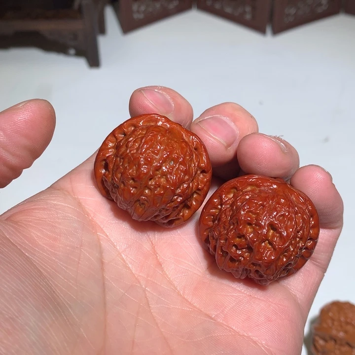 文玩核桃把件宁**远血麒麟29