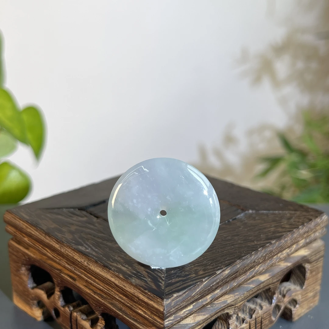 JTB17-73 天然翡翠缅甸A货 平安扣