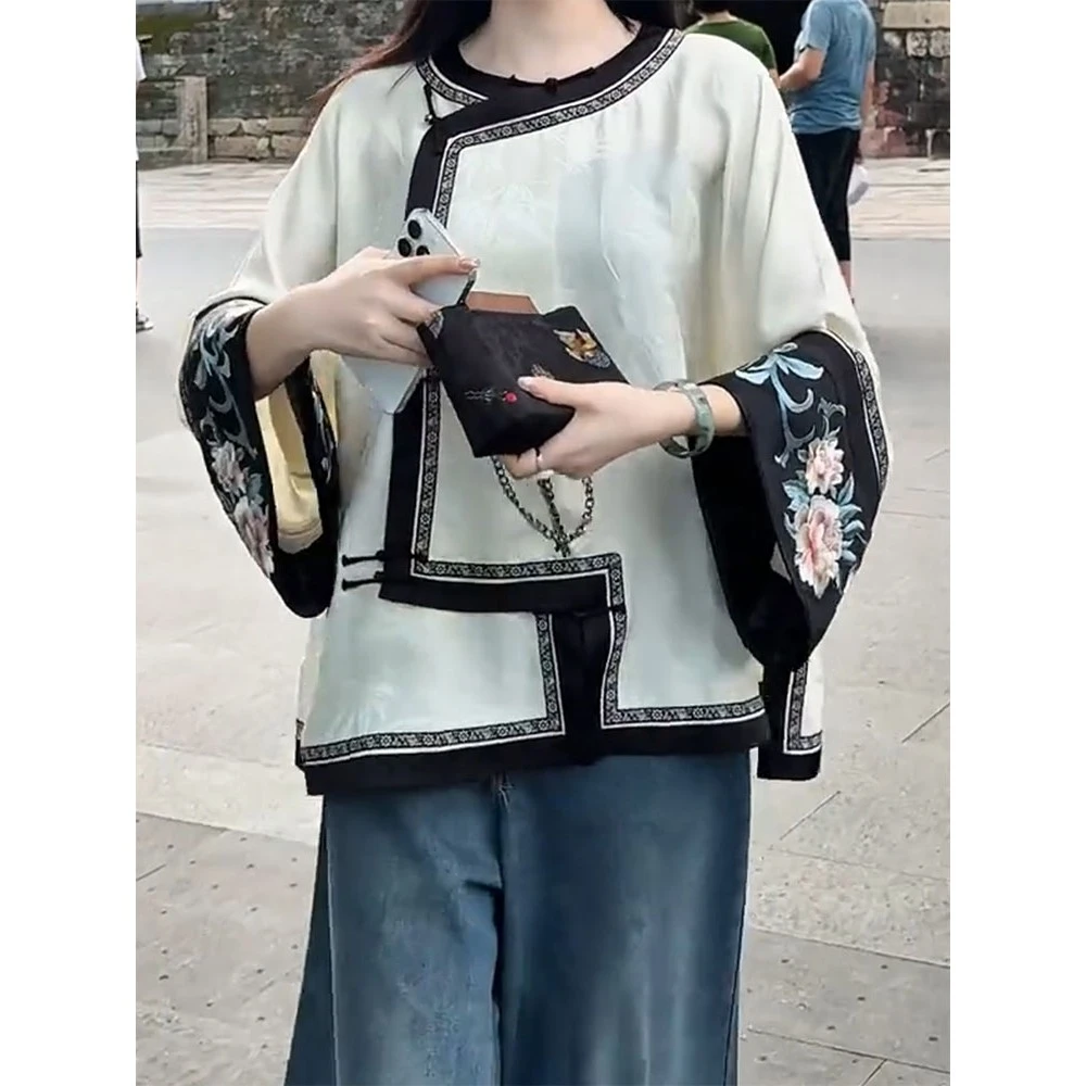 新中式女装国风上衣禅意高端精致唐装打底衬衫小衫女2025秋季新款