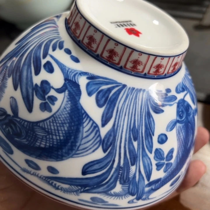 五点五寸鱼藻饭碗