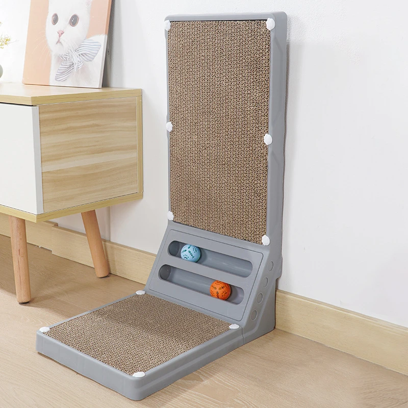 角L形瓦楞纸磨爪器猫抓板玩具靠墙大号猫抓板猫咪立式可拆卸