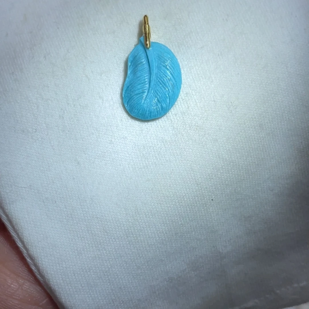 绿松石18K金镶嵌珠宝奇石