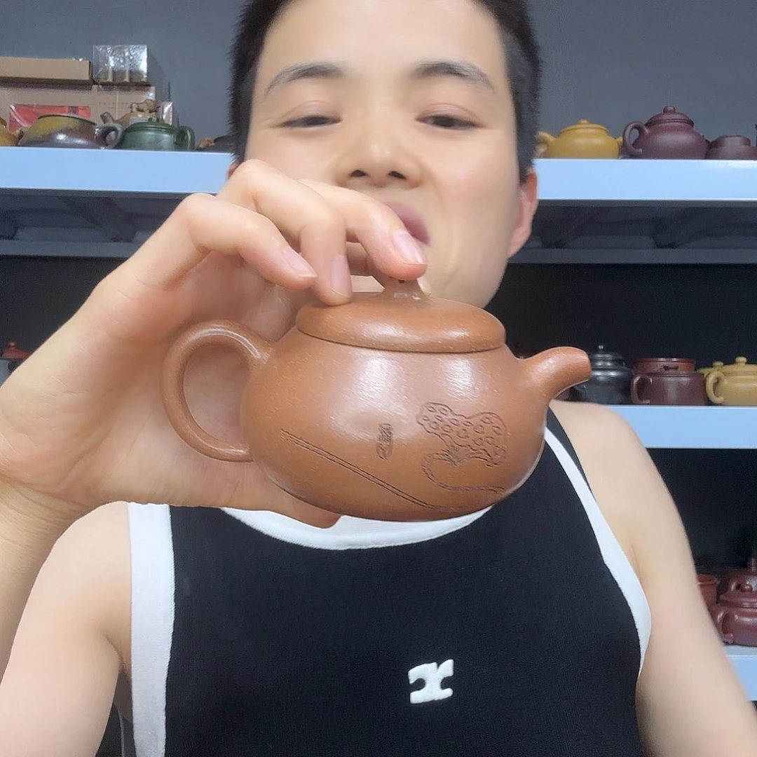 茶壶紫砂民间手艺人全手工制作