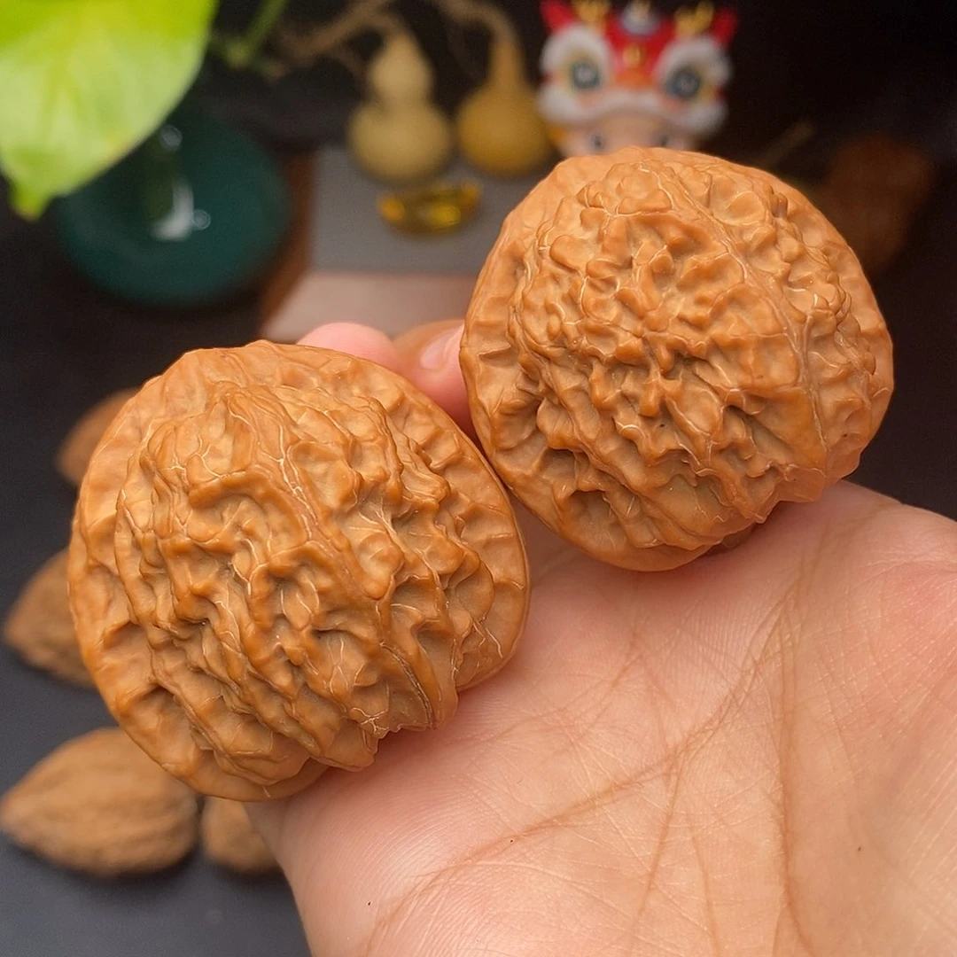把件文玩核桃金麒麟全品41.5