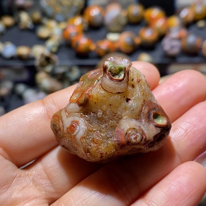 有机玻璃玛瑙原石放漏