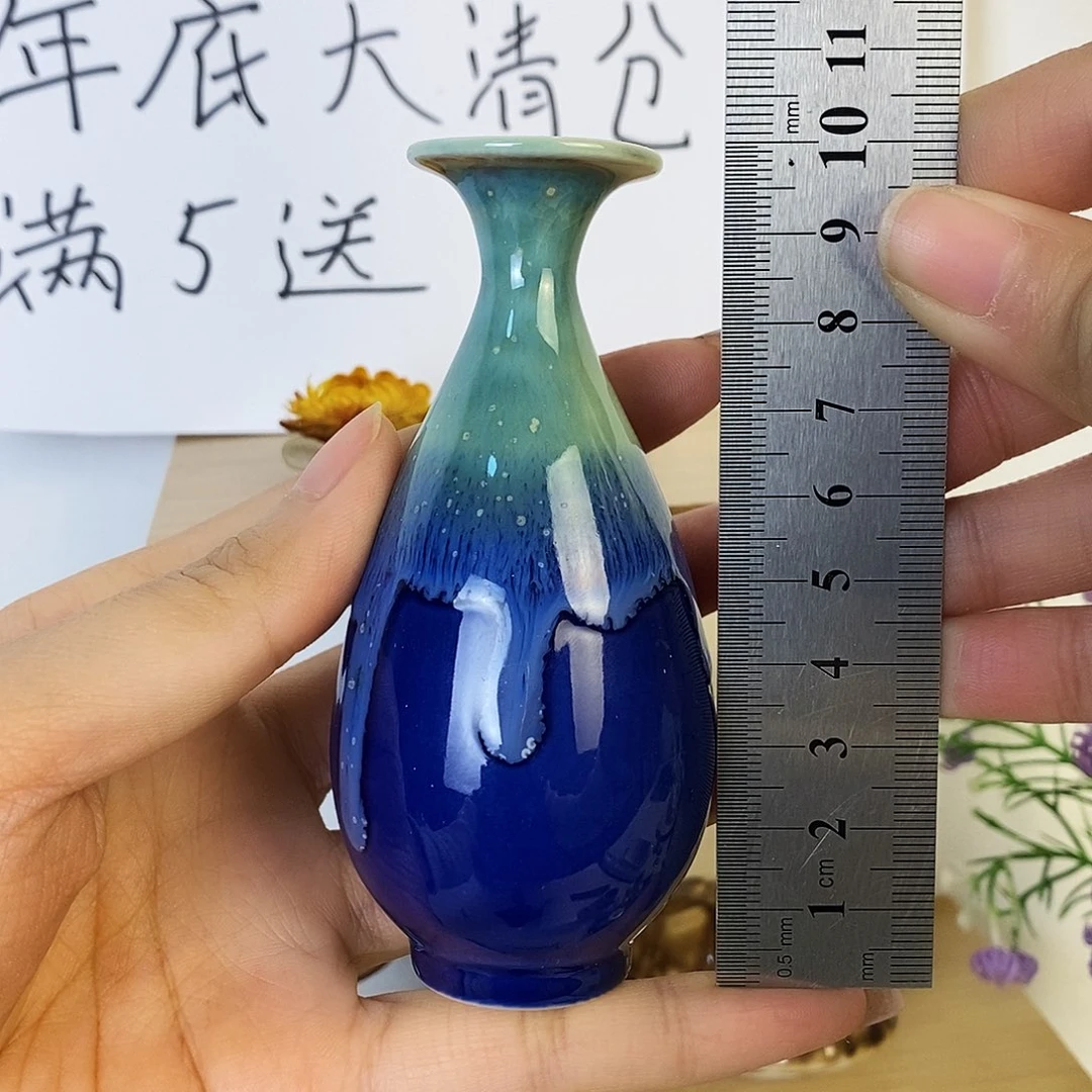 摆件景德镇高温陶瓷小花瓶