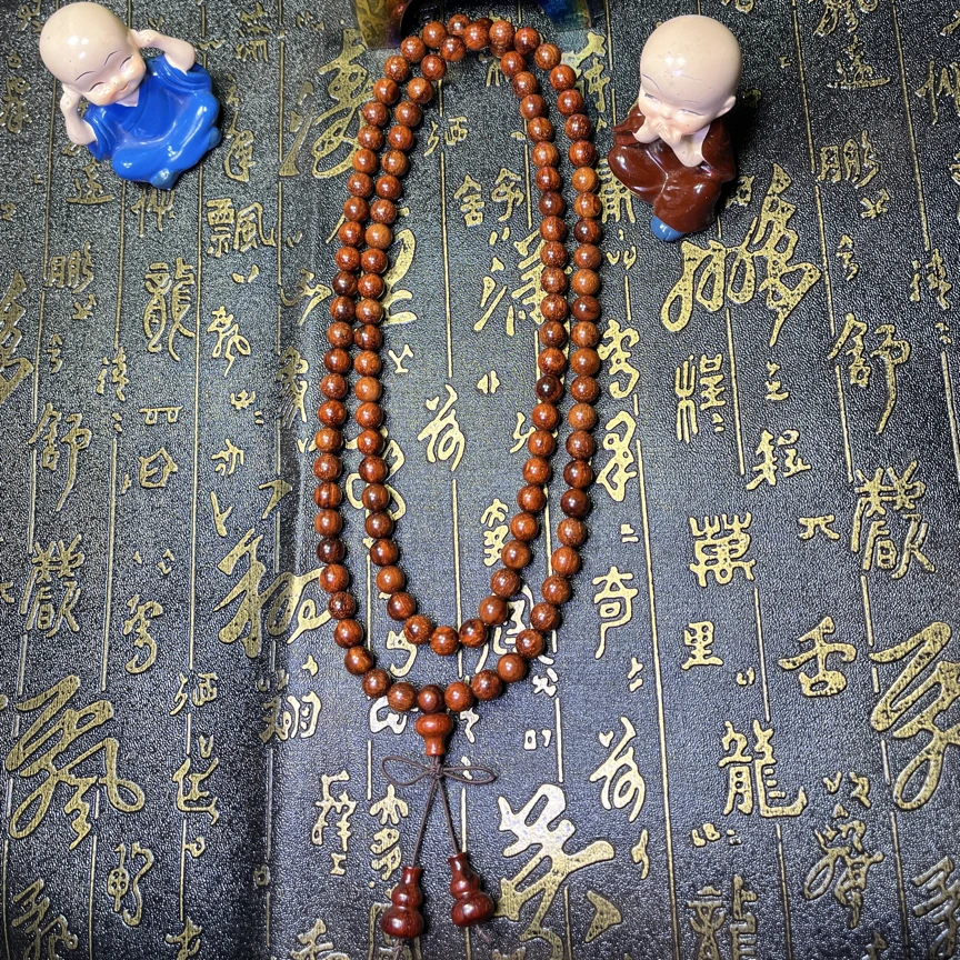 小叶紫檀带金星老料08#108颗，一物一拍