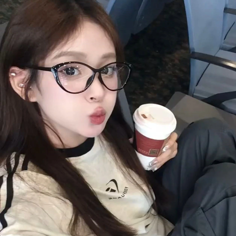 爱了!早八出行必备猫眼近视眼镜女可配度数轻颜显脸瘦素颜平光镜