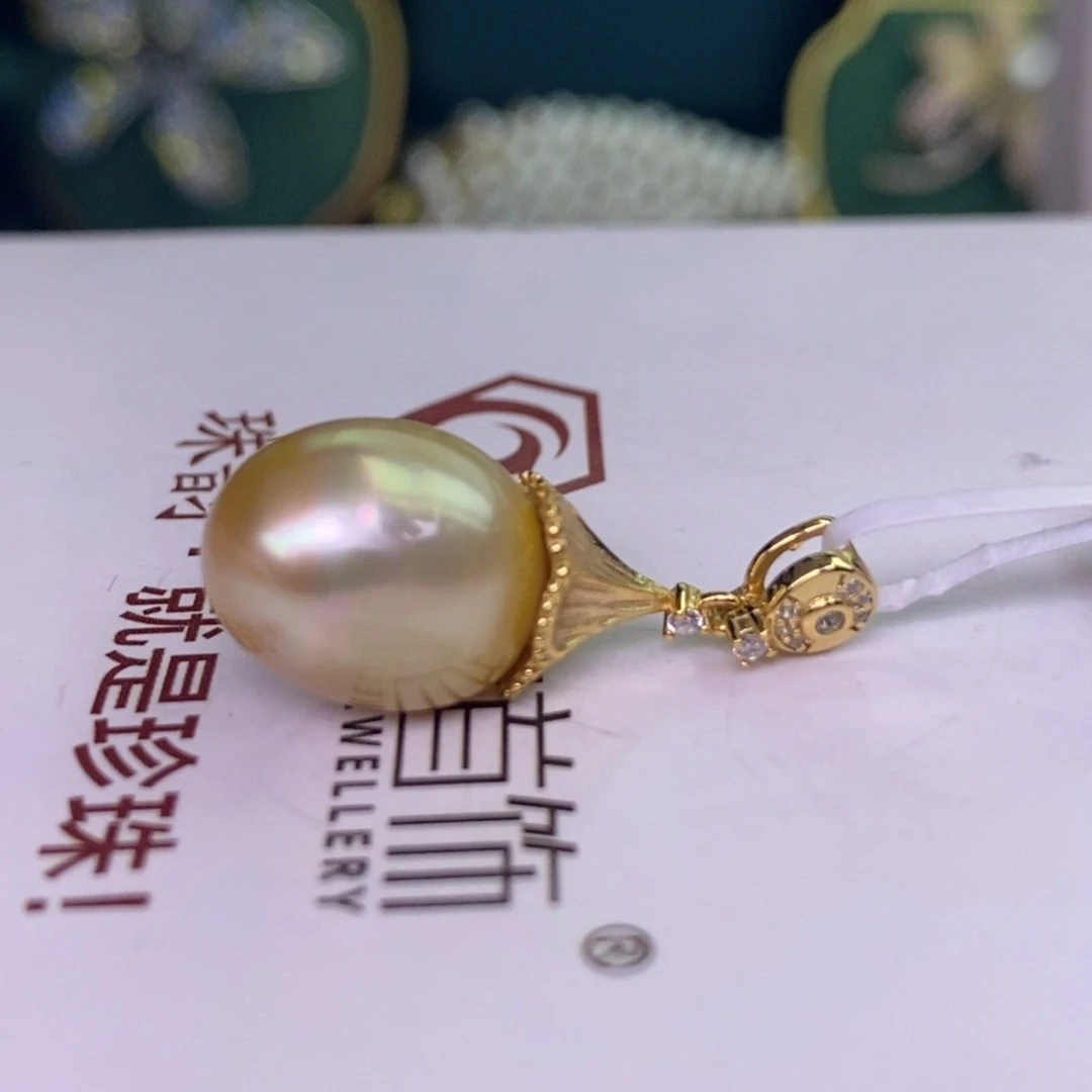 颈饰银S925镶嵌海水珍珠