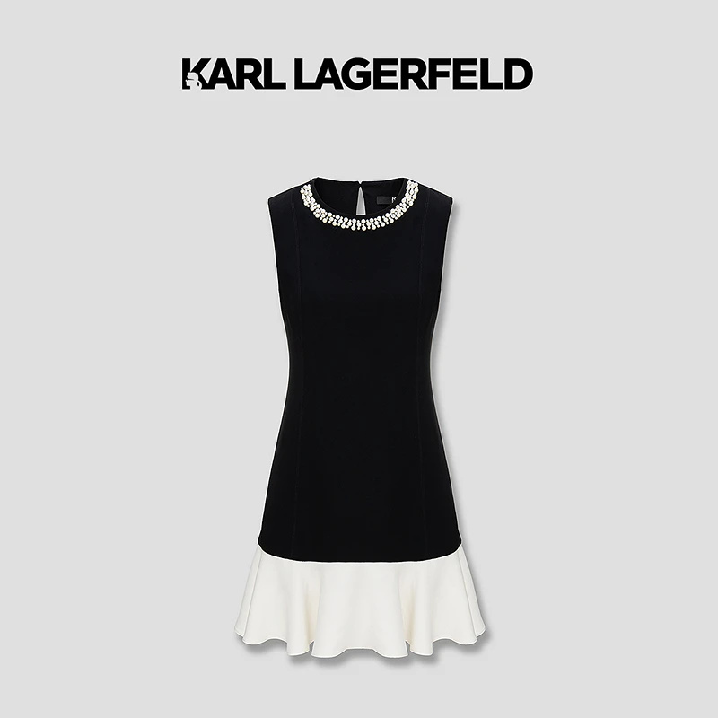 【星线好物】KARL LAGERFELD 夏季新款鱼尾连衣裙M22E1367