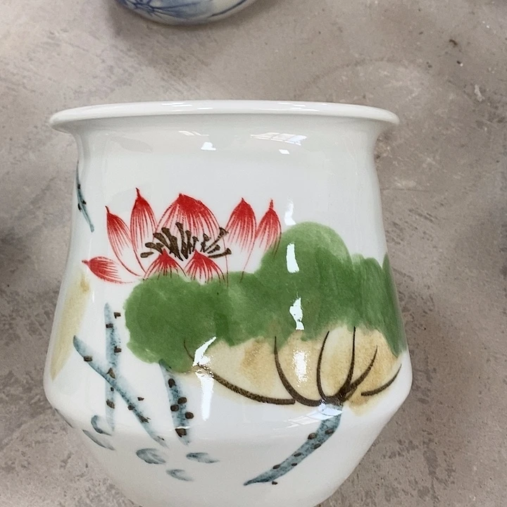 缸13xc景德镇陶瓷花盆微瑕
