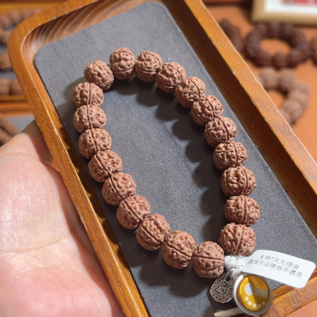 金刚菩提手串14标款定制金标级勿里达纯血老树王