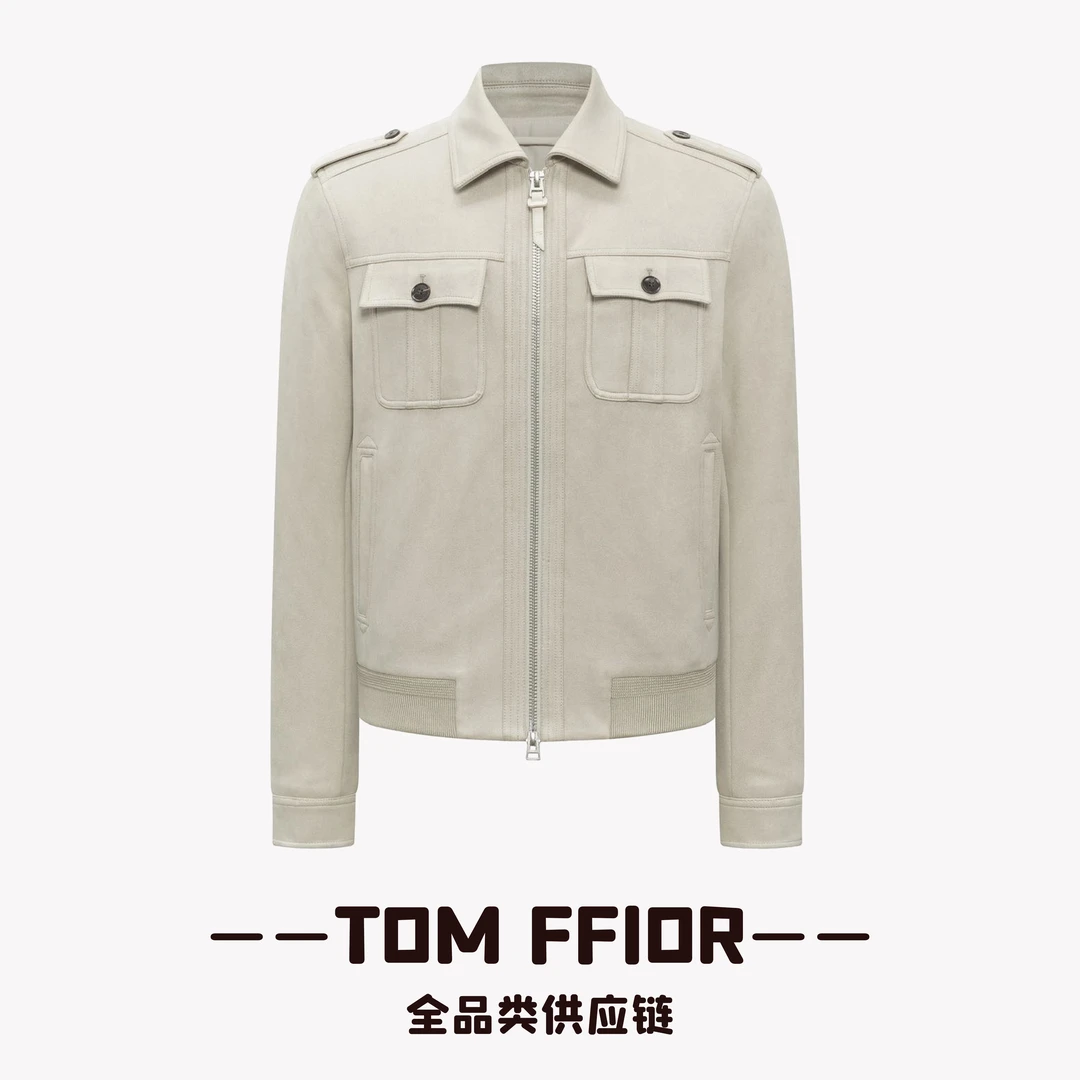 TOM FFIOR 【TF*-25500+】雅士老钱！羊毛填充麂皮绒面夹克外套9829