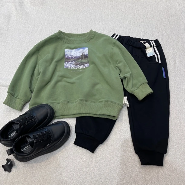 32161高端童装尚尚秋冬新款加绒卫衣B4-4-4小童