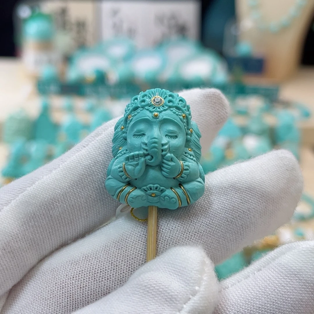 绿松石珠宝奇石未镶嵌