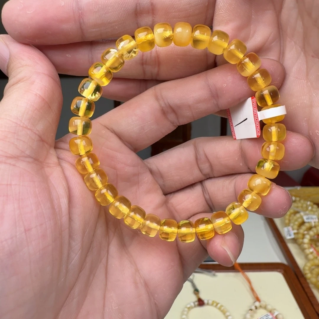 蜜蜡未镶嵌裸石蜜蜡手串