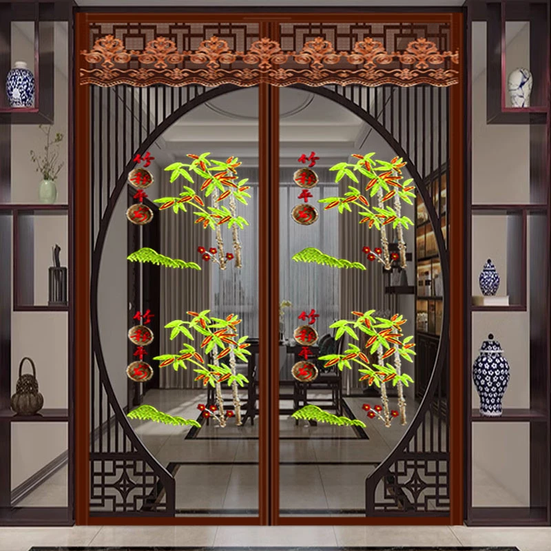 夏季免打孔魔术贴自吸防蚊门帘夏季房间门帘家用卧室磁吸纱门纱窗