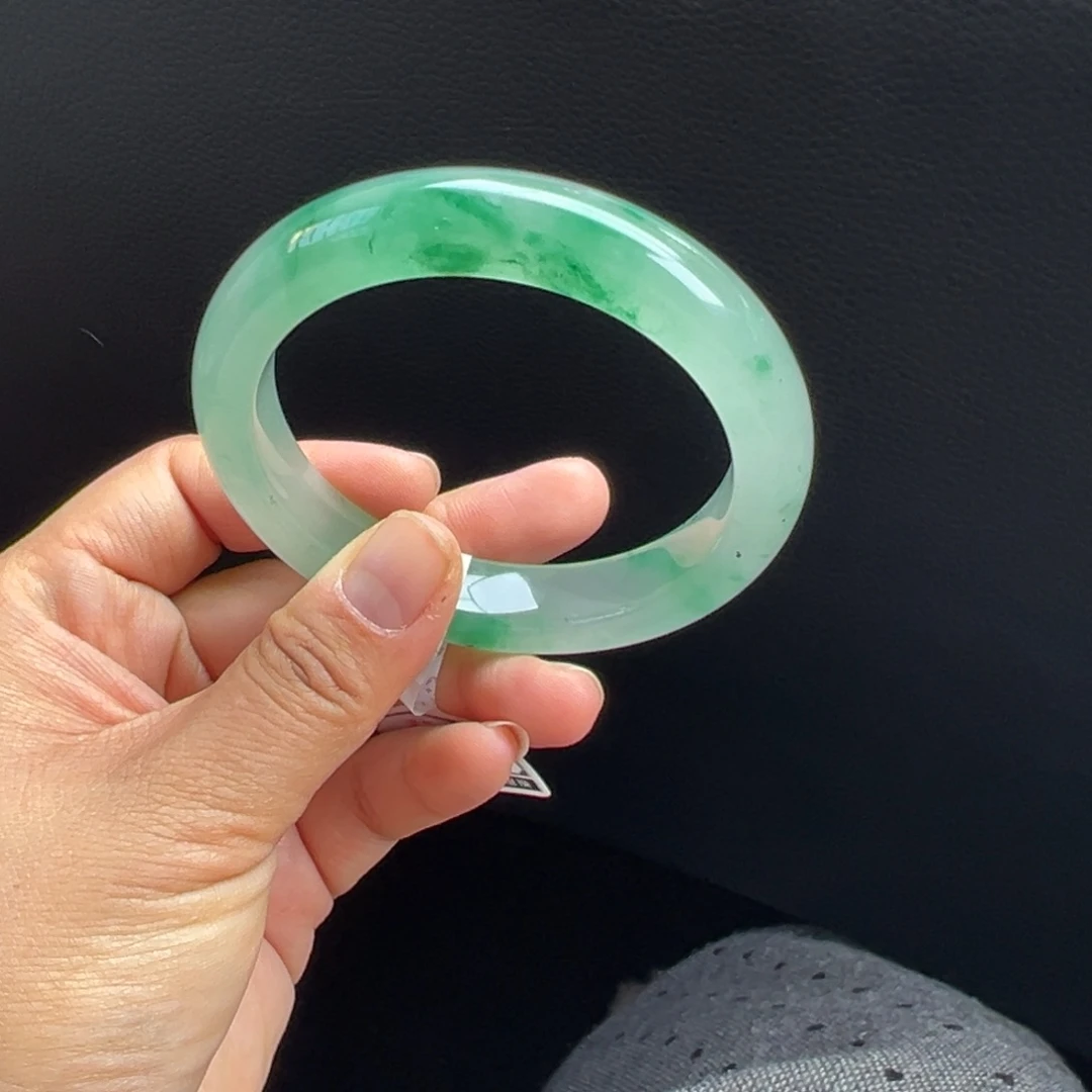 可***丁石英质玉未镶嵌手镯非洲翠59