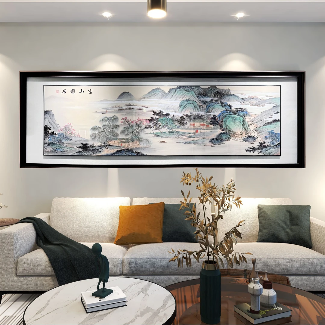 手工铜版画《富山雅居》