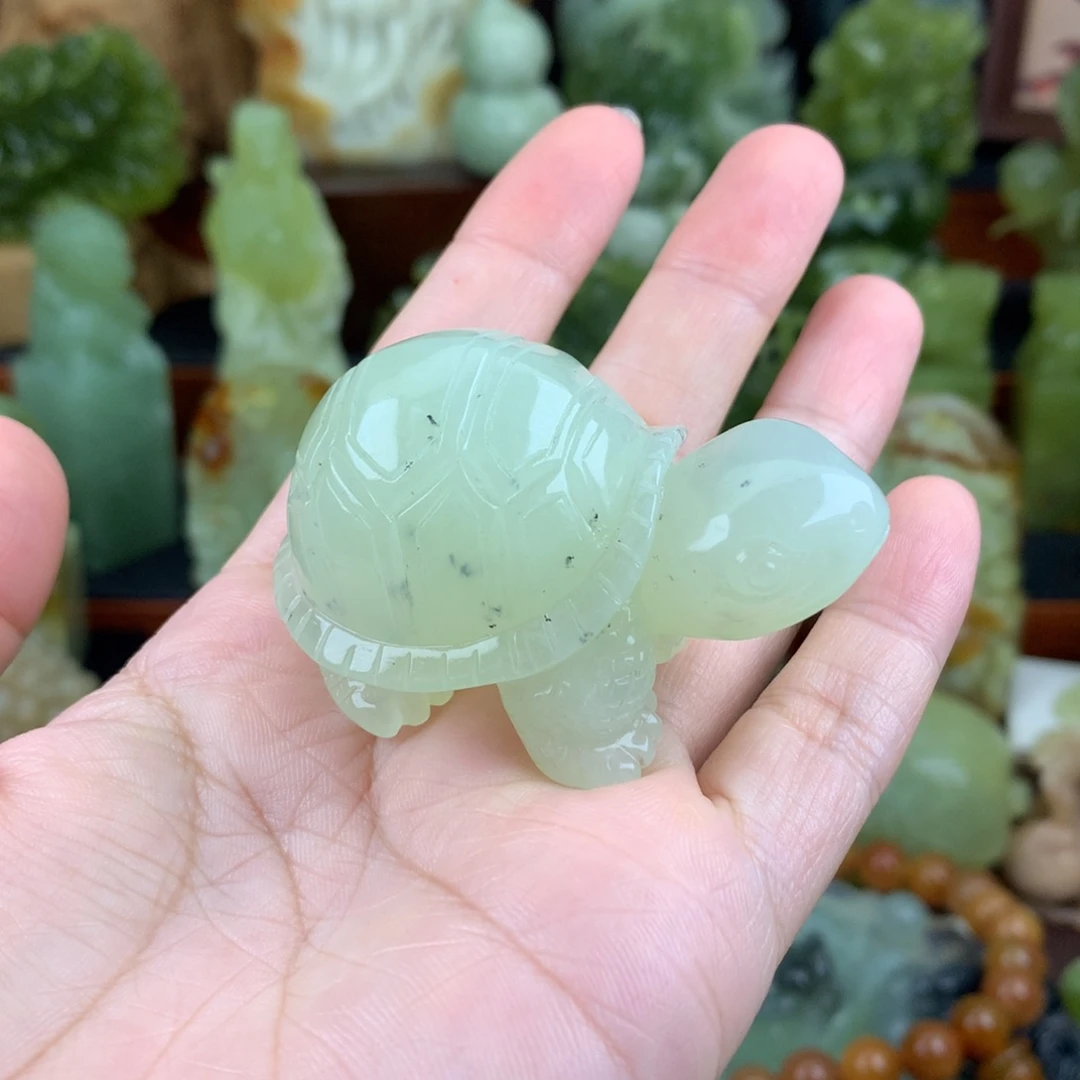 未镶嵌岫玉手把件