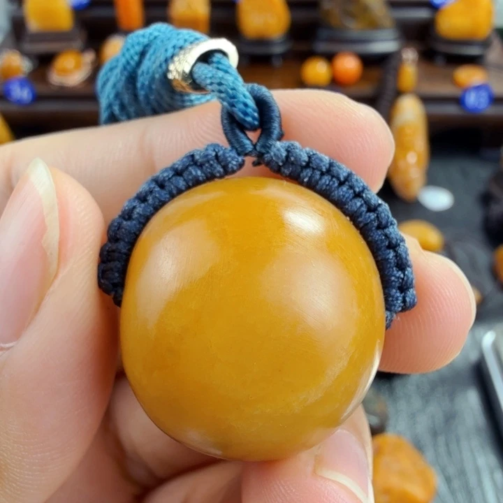 胡***英田黄石田黄石珠子