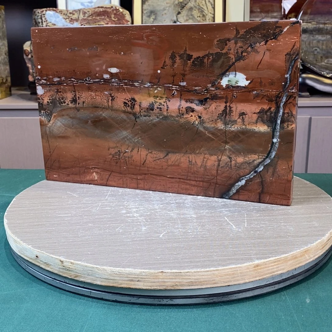 石材广西国画石草花石