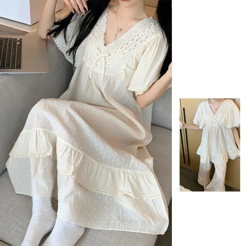 新款/韩国ins风/爆款网红款/时尚睡衣女/纯欲仙女家居套装