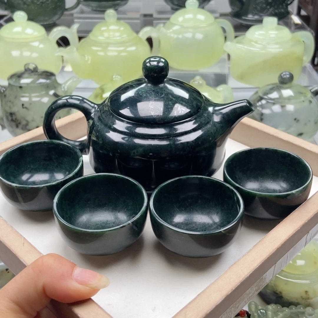 未镶嵌蛇纹石玉壶