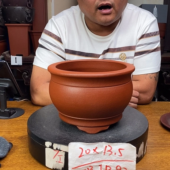 紫砂花盆货号一只JB92