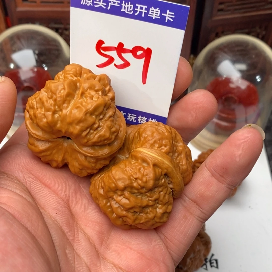 泓***桃核吊坠核桃一对